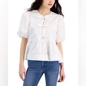 🆕 Nautica Jeans White Women's 
Cotton Top PtP 22.5”